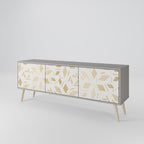 SPOTTED DAZE Móvel de TV com 3 Portas em Acabamento Cinzento