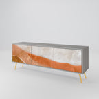 SANDHILLS SPLENDOUR Móvel de TV com 3 Portas em Acabamento Cinzento