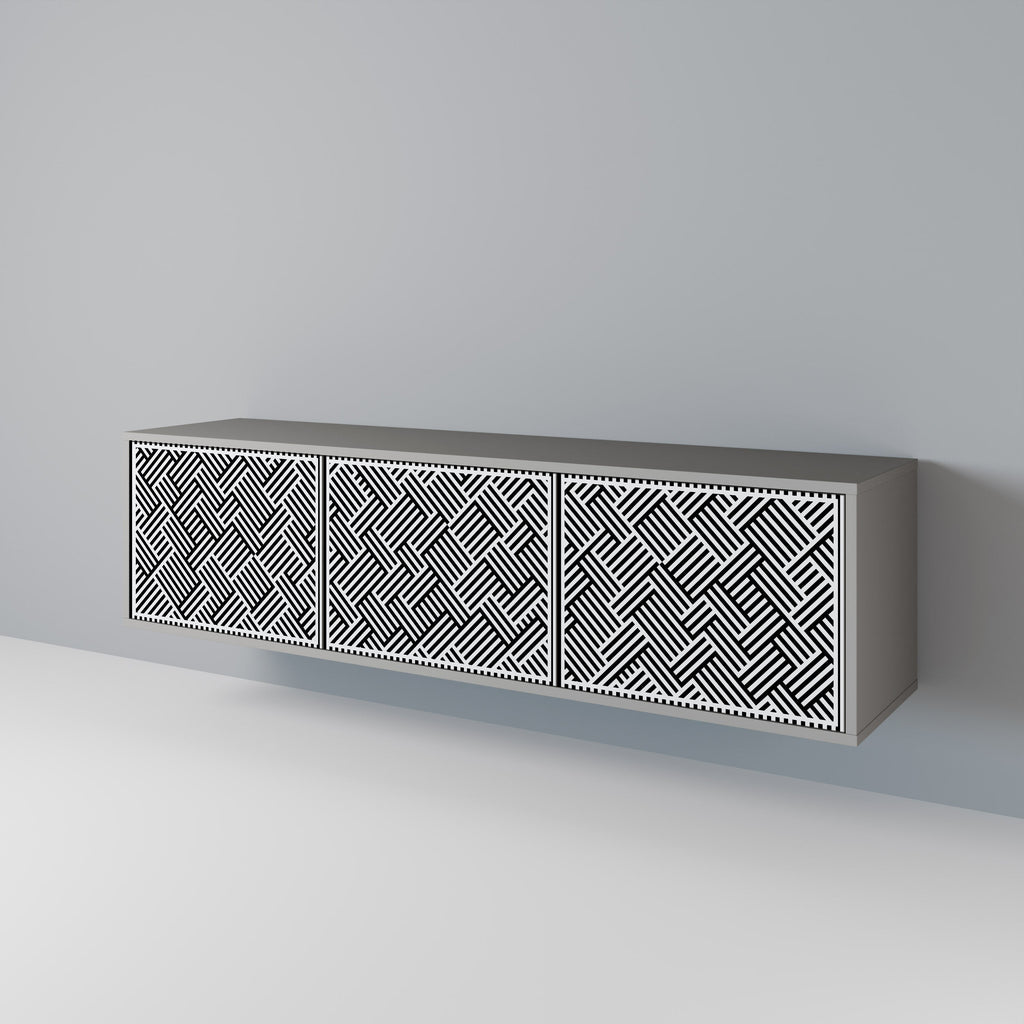 TEMPORARY SEQUENCE Móvel de TV com 3 Portas em Acabamento Cinzento