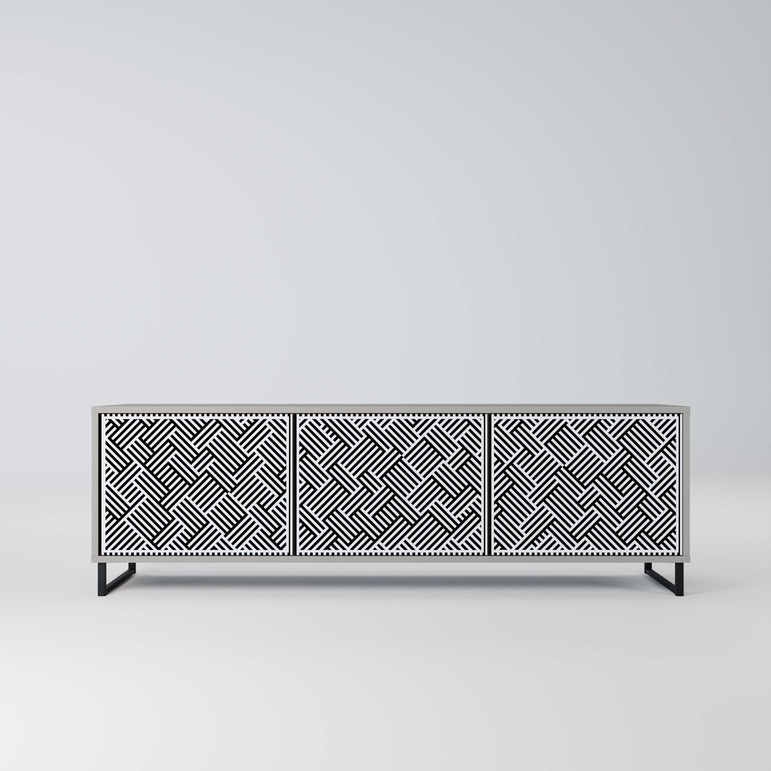 TEMPORARY SEQUENCE Móvel de TV com 3 Portas em Acabamento Cinzento