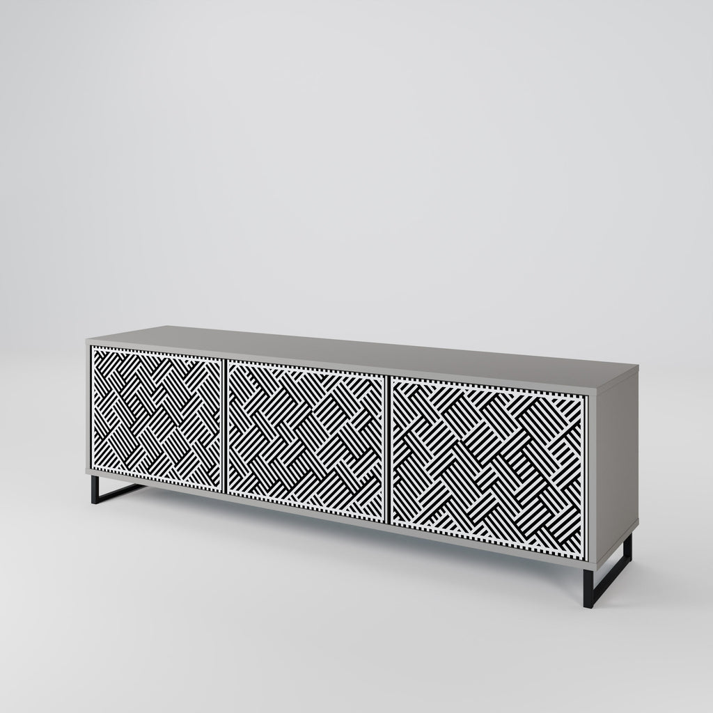 TEMPORARY SEQUENCE Móvel de TV com 3 Portas em Acabamento Cinzento