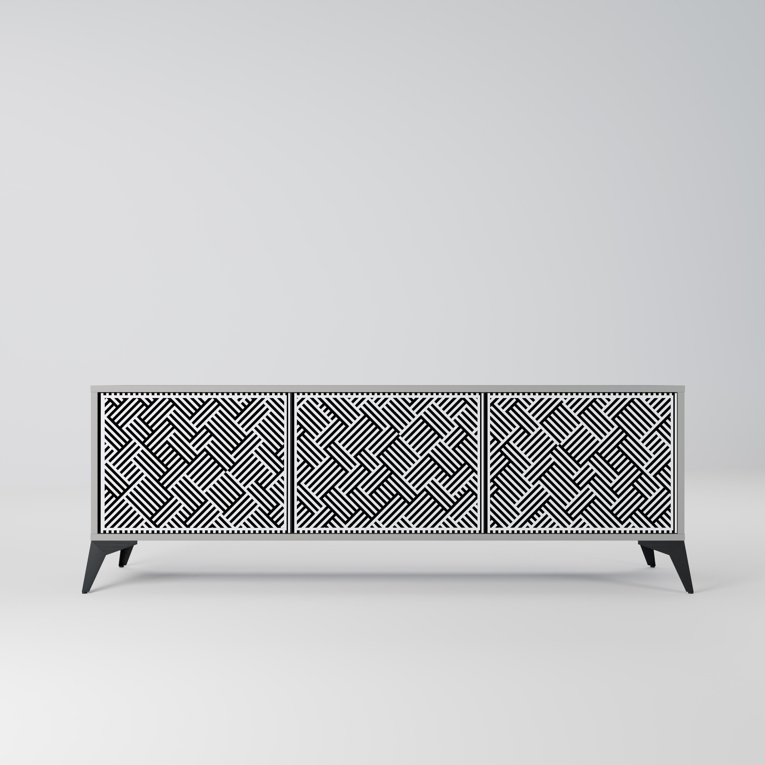 TEMPORARY SEQUENCE Móvel de TV com 3 Portas em Acabamento Cinzento