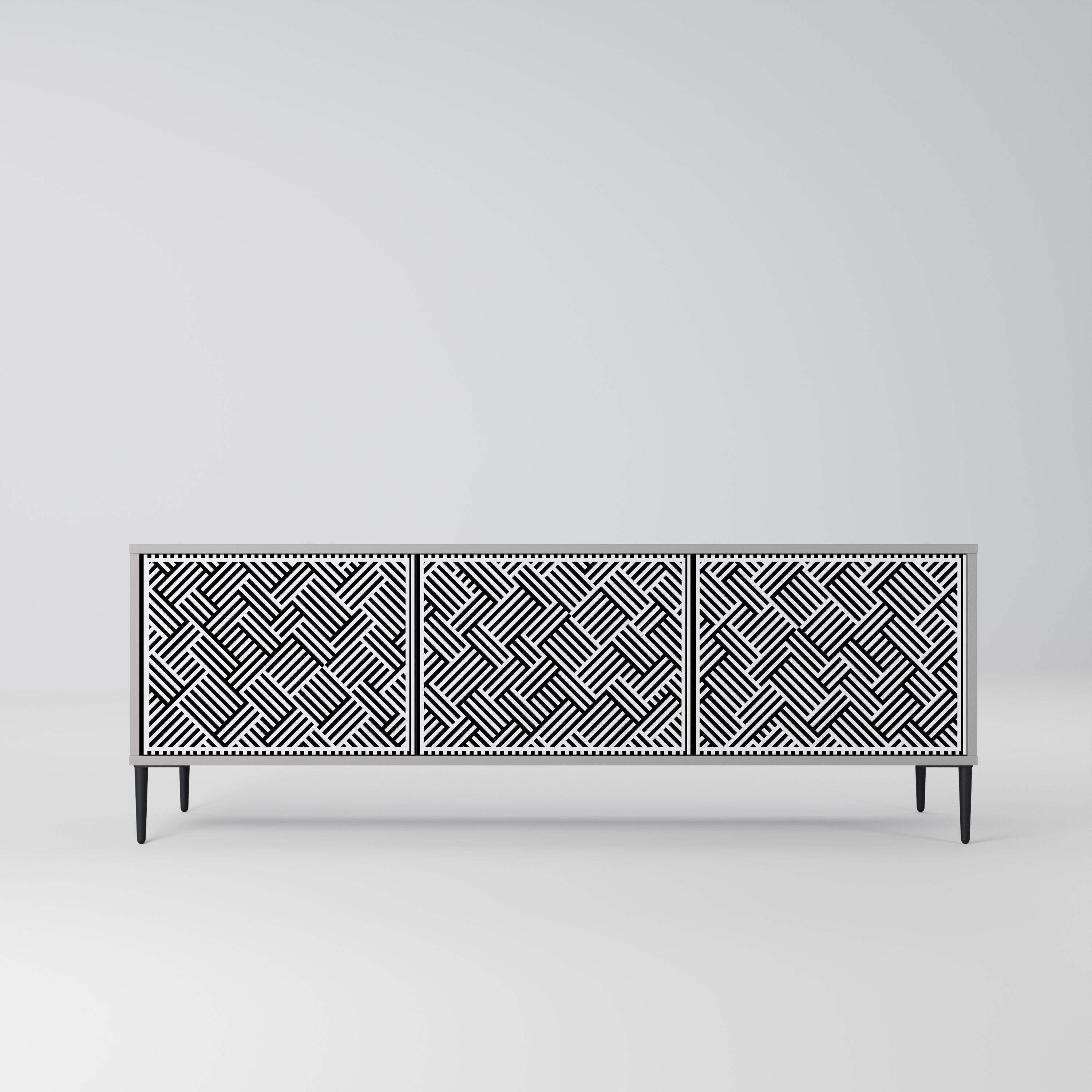 TEMPORARY SEQUENCE Móvel de TV com 3 Portas em Acabamento Cinzento