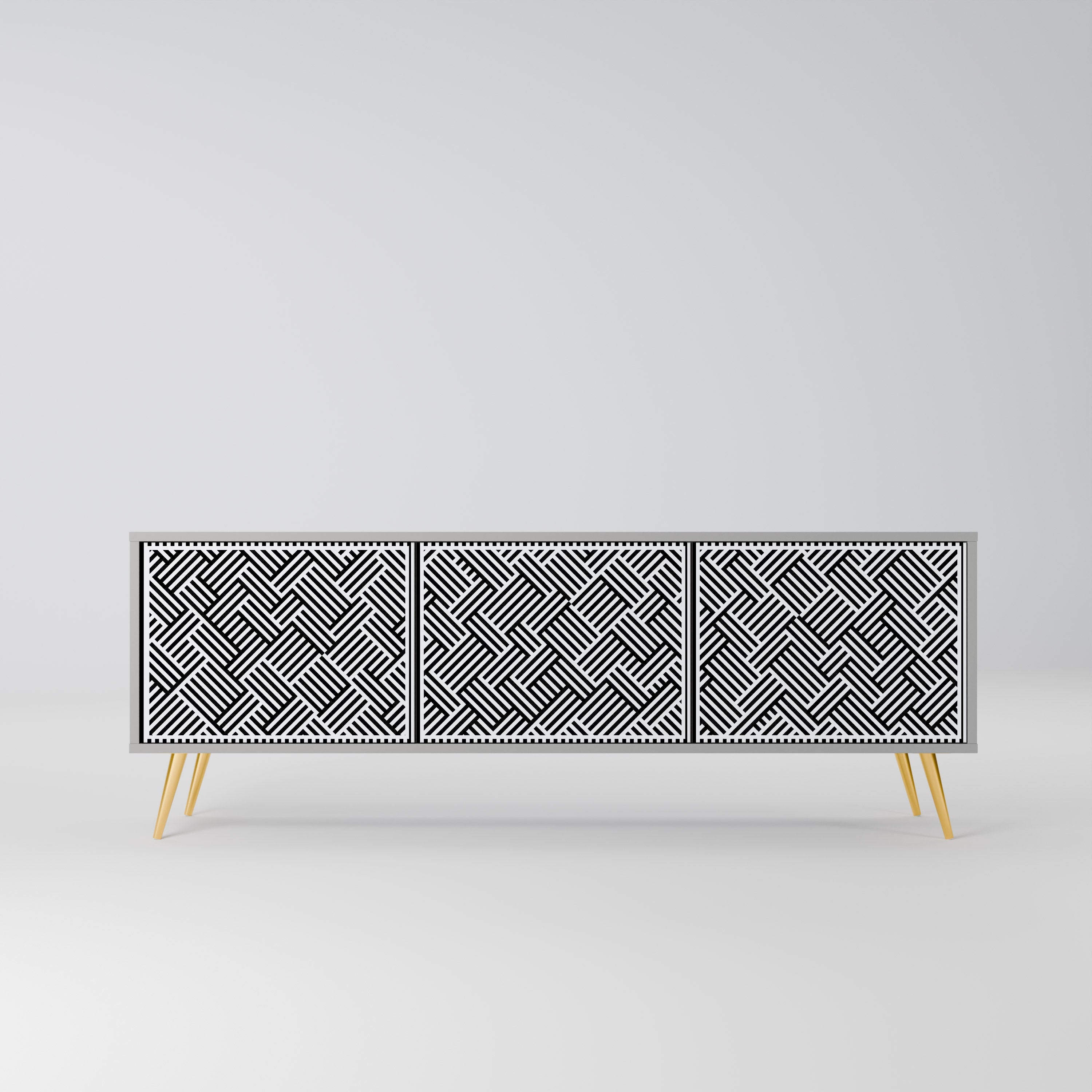 TEMPORARY SEQUENCE Móvel de TV com 3 Portas em Acabamento Cinzento