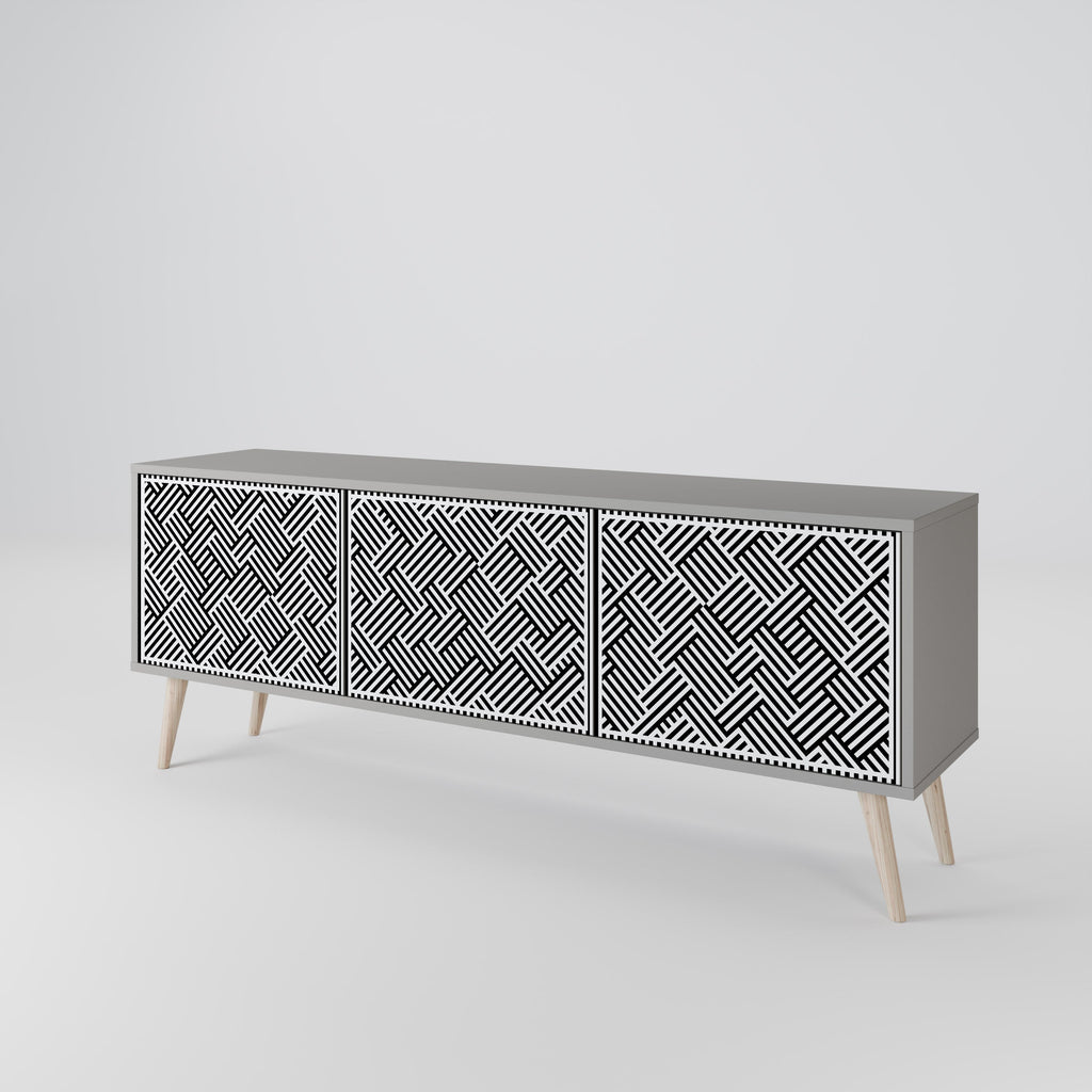 TEMPORARY SEQUENCE Móvel de TV com 3 Portas em Acabamento Cinzento