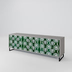 GREEN EYES Móvel de TV com 3 Portas em Acabamento Cinzento