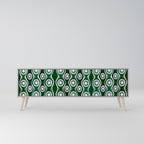 GREEN EYES Móvel de TV com 3 Portas em Acabamento Cinzento