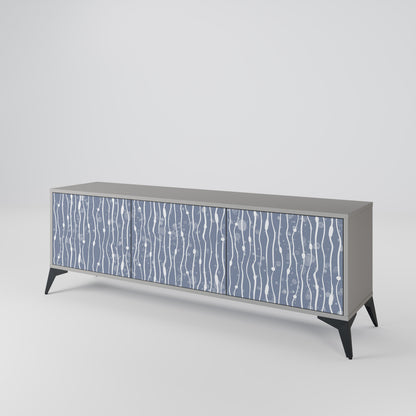 GRAPHITE RAIN Móvel de TV de 3 Portas