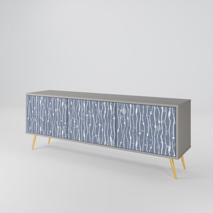 GRAPHITE RAIN Móvel de TV de 3 Portas