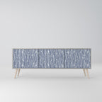 GRAPHITE RAIN Móvel de TV com 3 Portas em Acabamento Cinzento