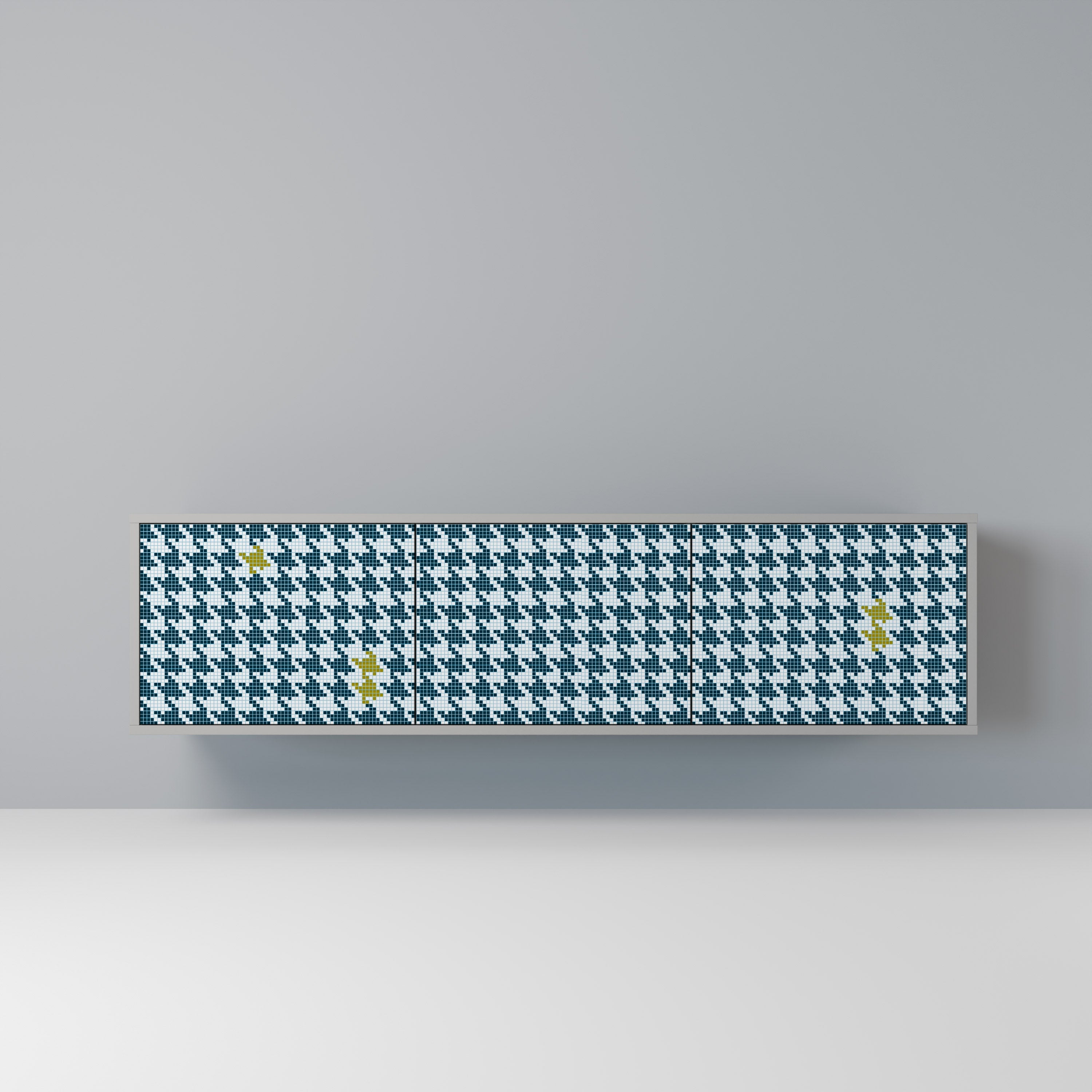 OUT OF CONTEXT Móvel de TV com 3 Portas em Acabamento Cinzento