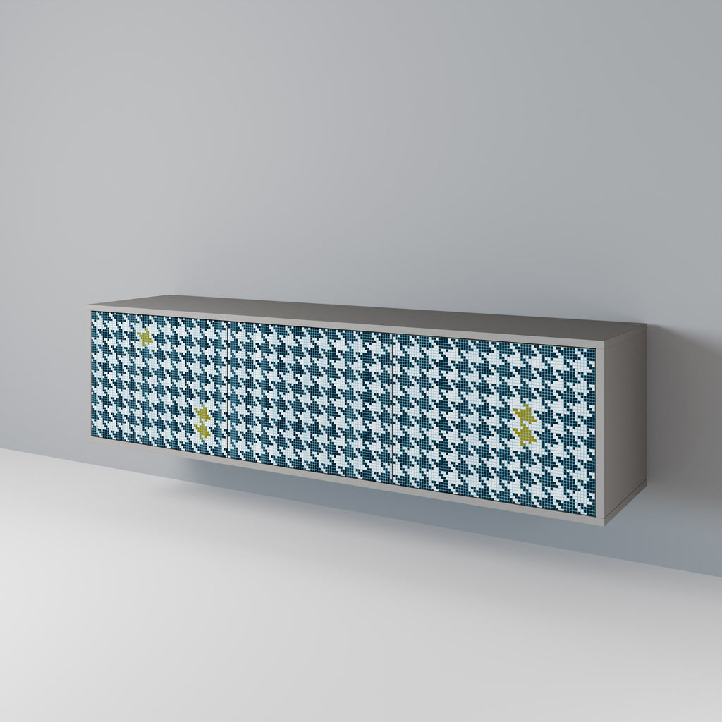 OUT OF CONTEXT Móvel de TV com 3 Portas em Acabamento Cinzento