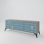 OUT OF CONTEXT Móvel de TV com 3 Portas em Acabamento Cinzento