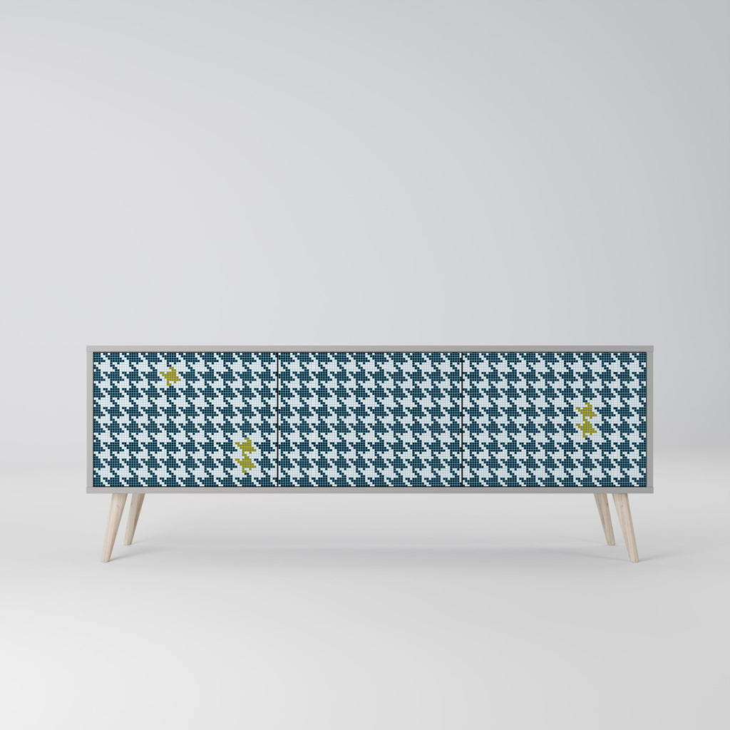 OUT OF CONTEXT Móvel de TV com 3 Portas em Acabamento Cinzento