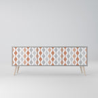 HAZY NOSTALGIA Móvel de TV com 3 Portas em Acabamento Cinzento