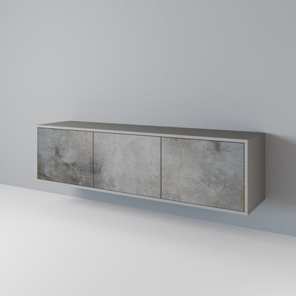 CONCRETE WALL Móvel de TV de 3 Portas