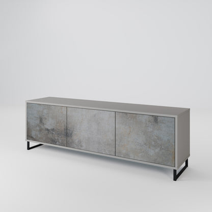 CONCRETE WALL Móvel de TV de 3 Portas