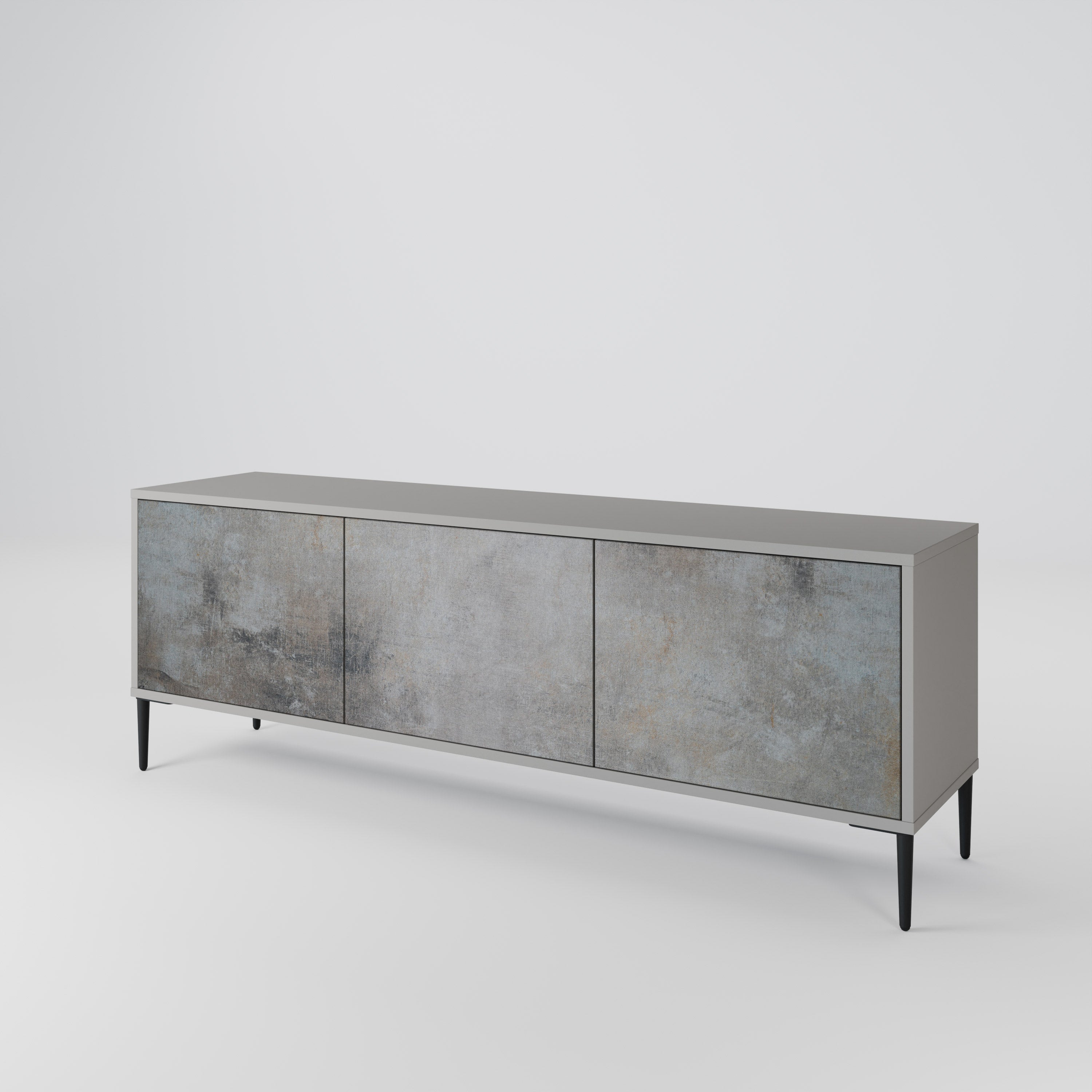 CONCRETE WALL 3-Door TV Cabinet