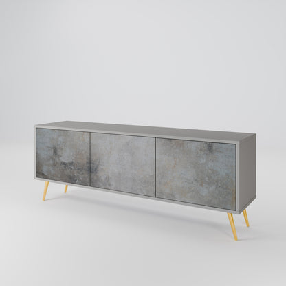 CONCRETE WALL Móvel de TV de 3 Portas