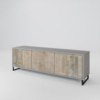 SCREEN ERROR Móvel de TV com 3 Portas em Acabamento Cinzento