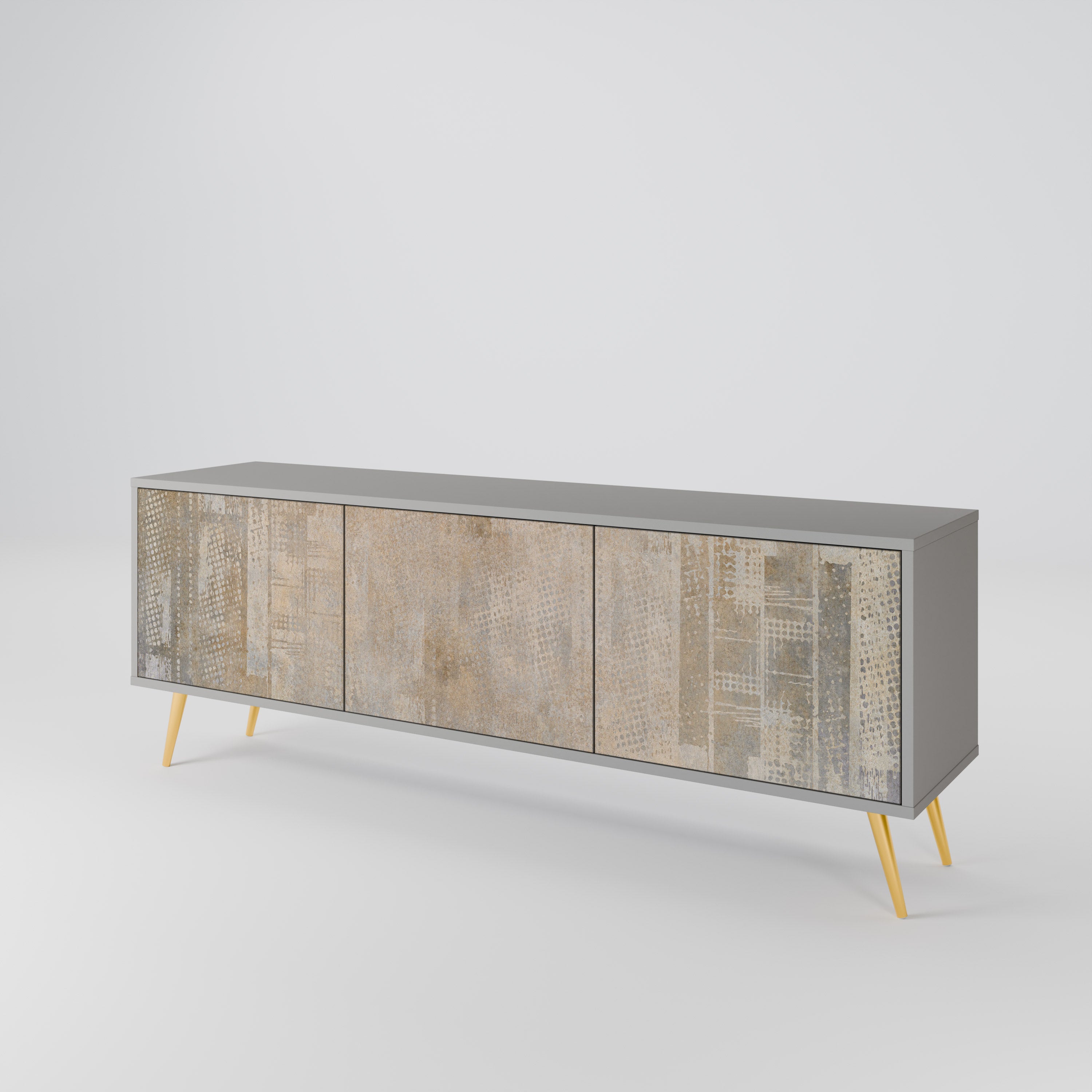 SCREEN ERROR Móvel de TV com 3 Portas em Acabamento Cinzento