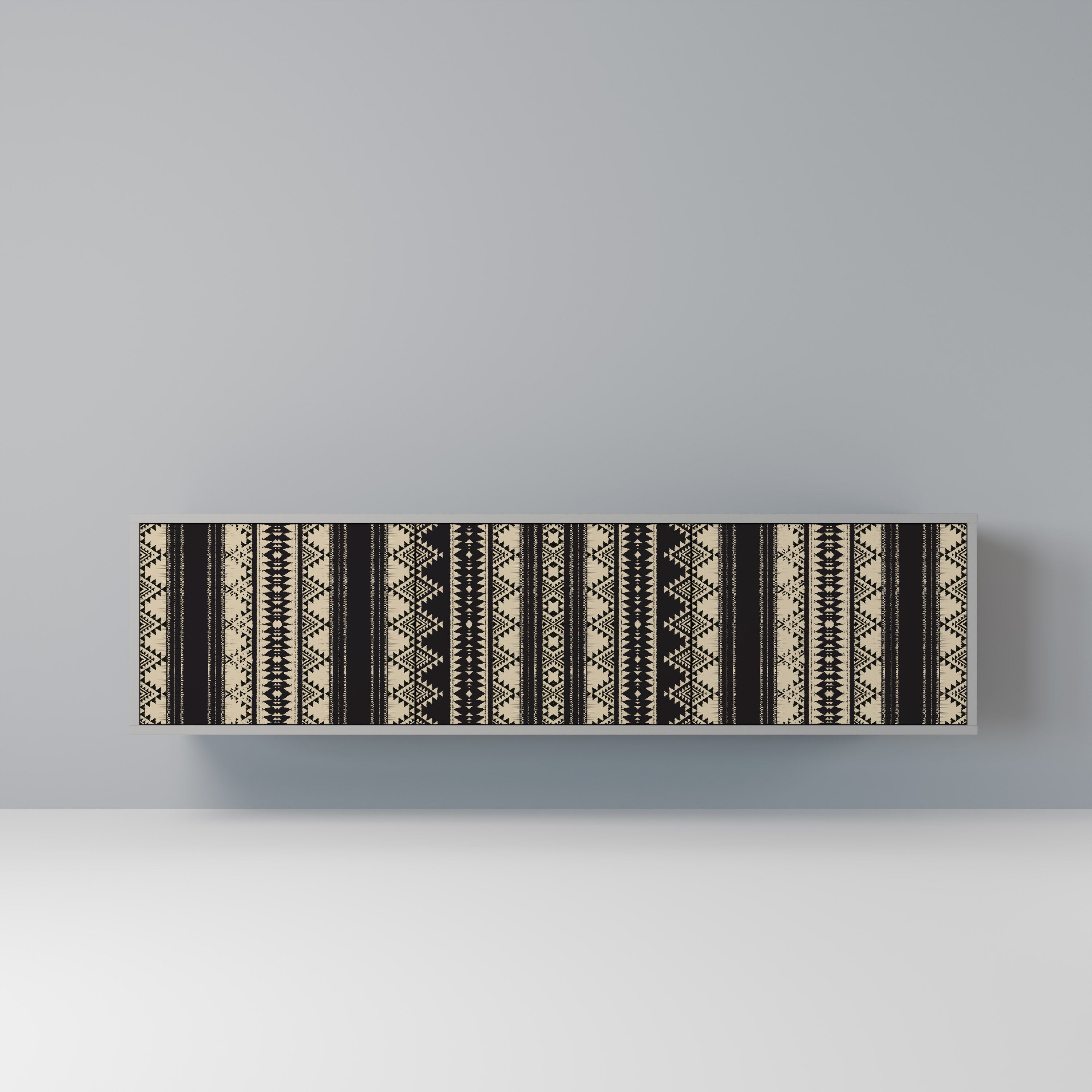 AZTEC Móvel de TV com 3 Portas em Acabamento Cinzento