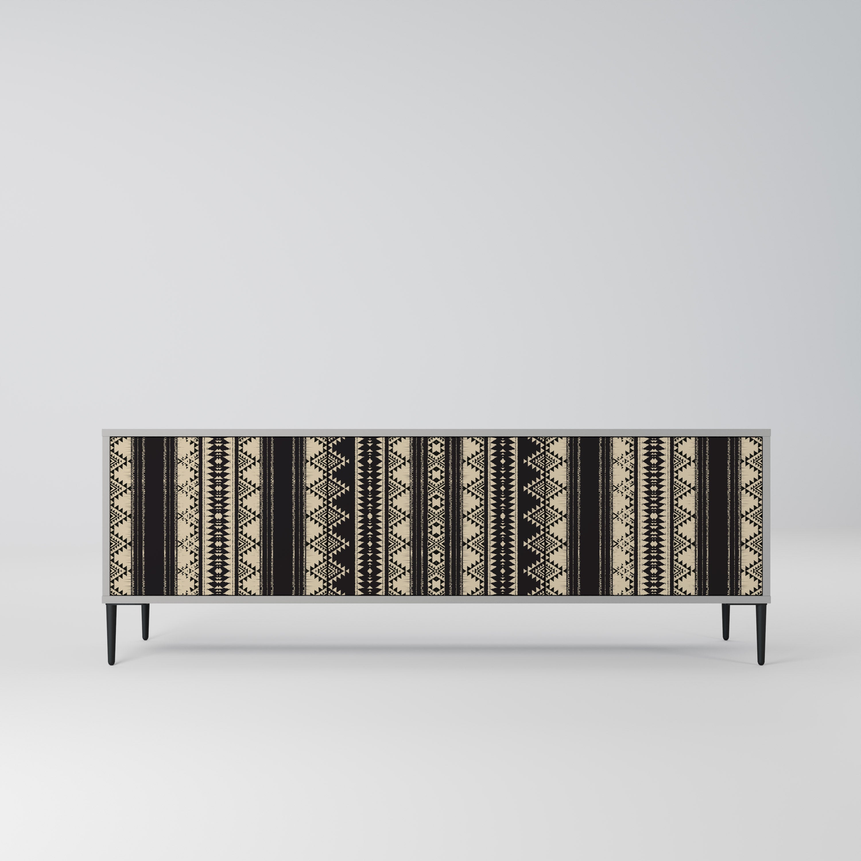 AZTEC Móvel de TV com 3 Portas em Acabamento Cinzento