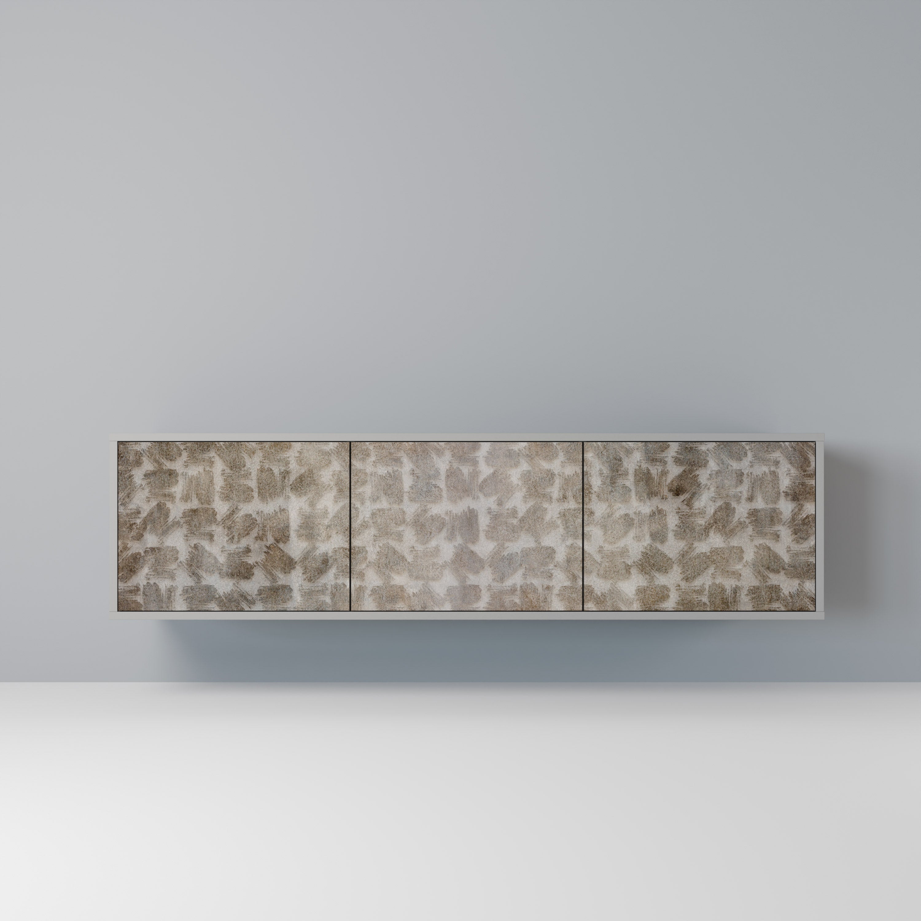 SLIGHTLY BLURRED Móvel de TV com 3 Portas em Acabamento Cinzento