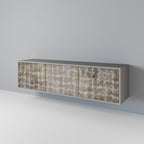 SLIGHTLY BLURRED Móvel de TV com 3 Portas em Acabamento Cinzento