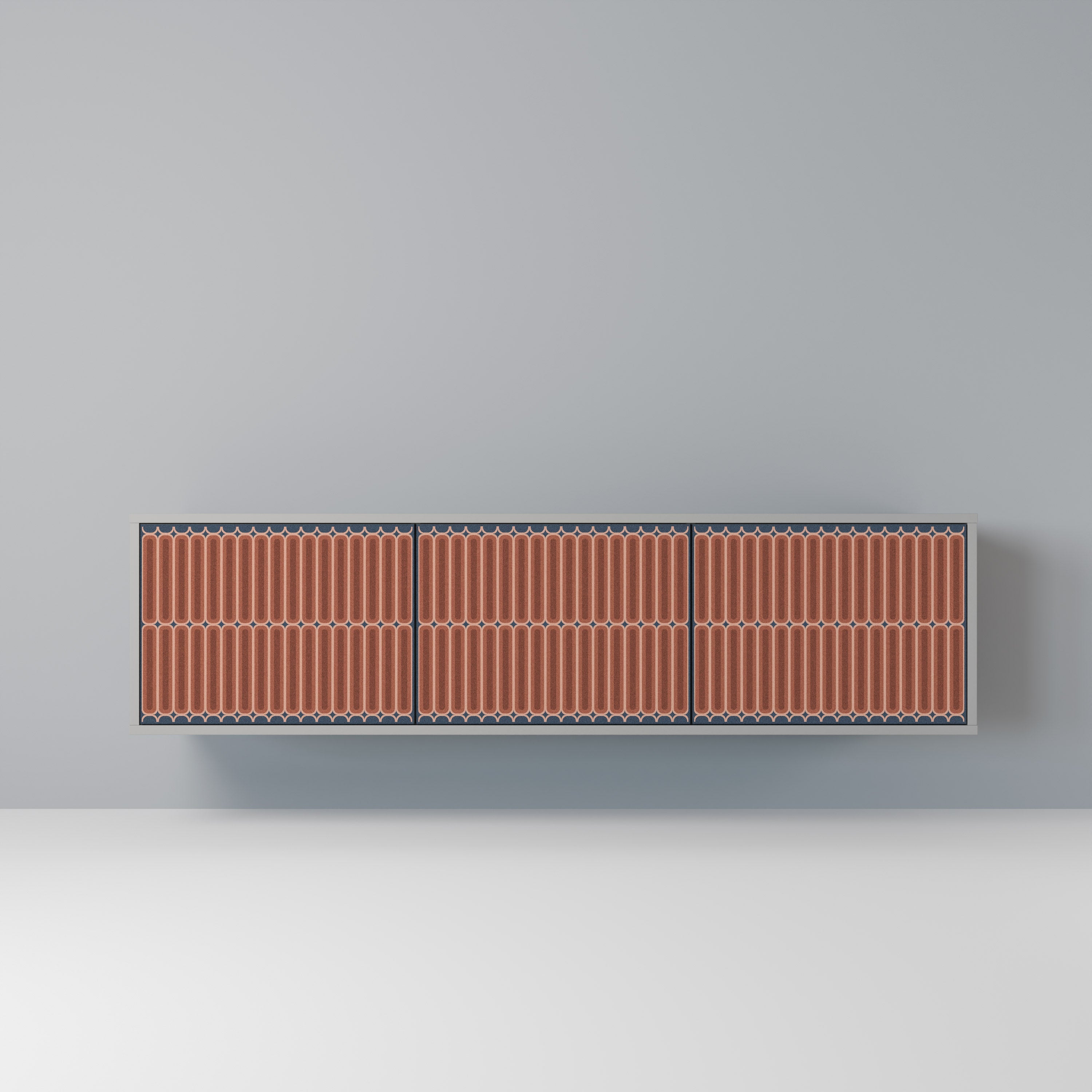 HYPNOTIC GATE Móvel de TV com 3 Portas em Acabamento Cinzento