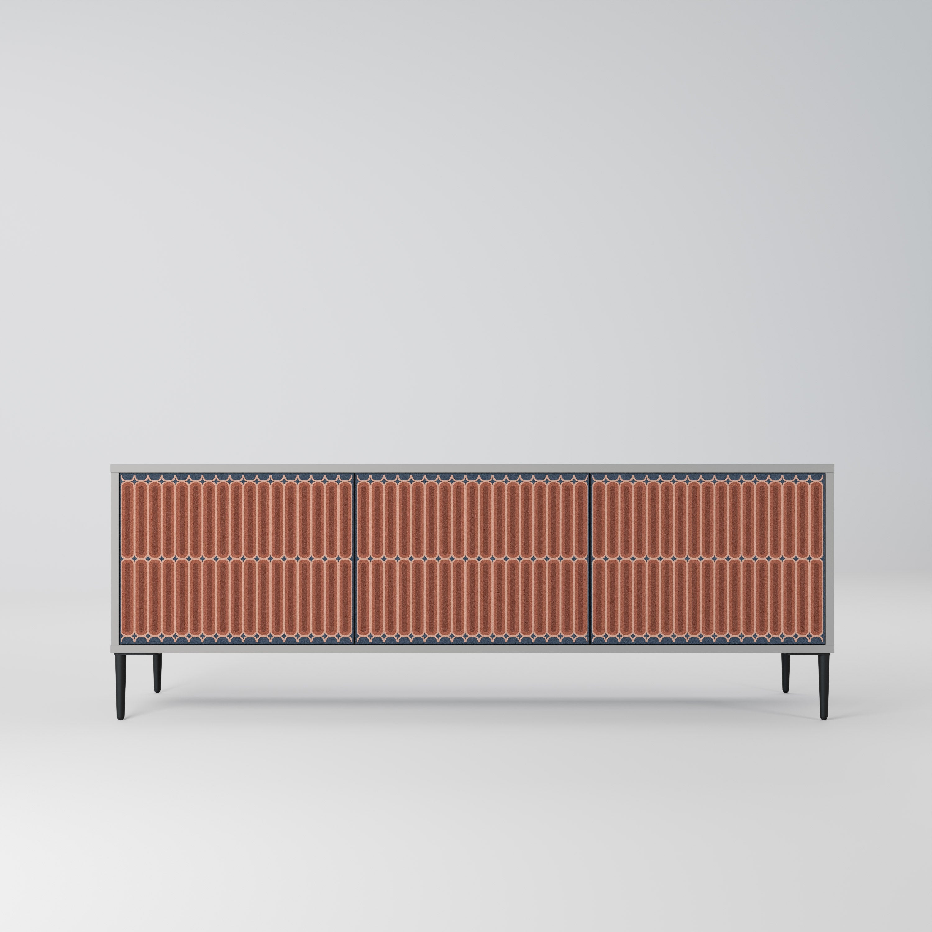 HYPNOTIC GATE Móvel de TV com 3 Portas em Acabamento Cinzento