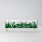 EXPENSIVE NATURE 3-Door TV Stand in Grey Finish