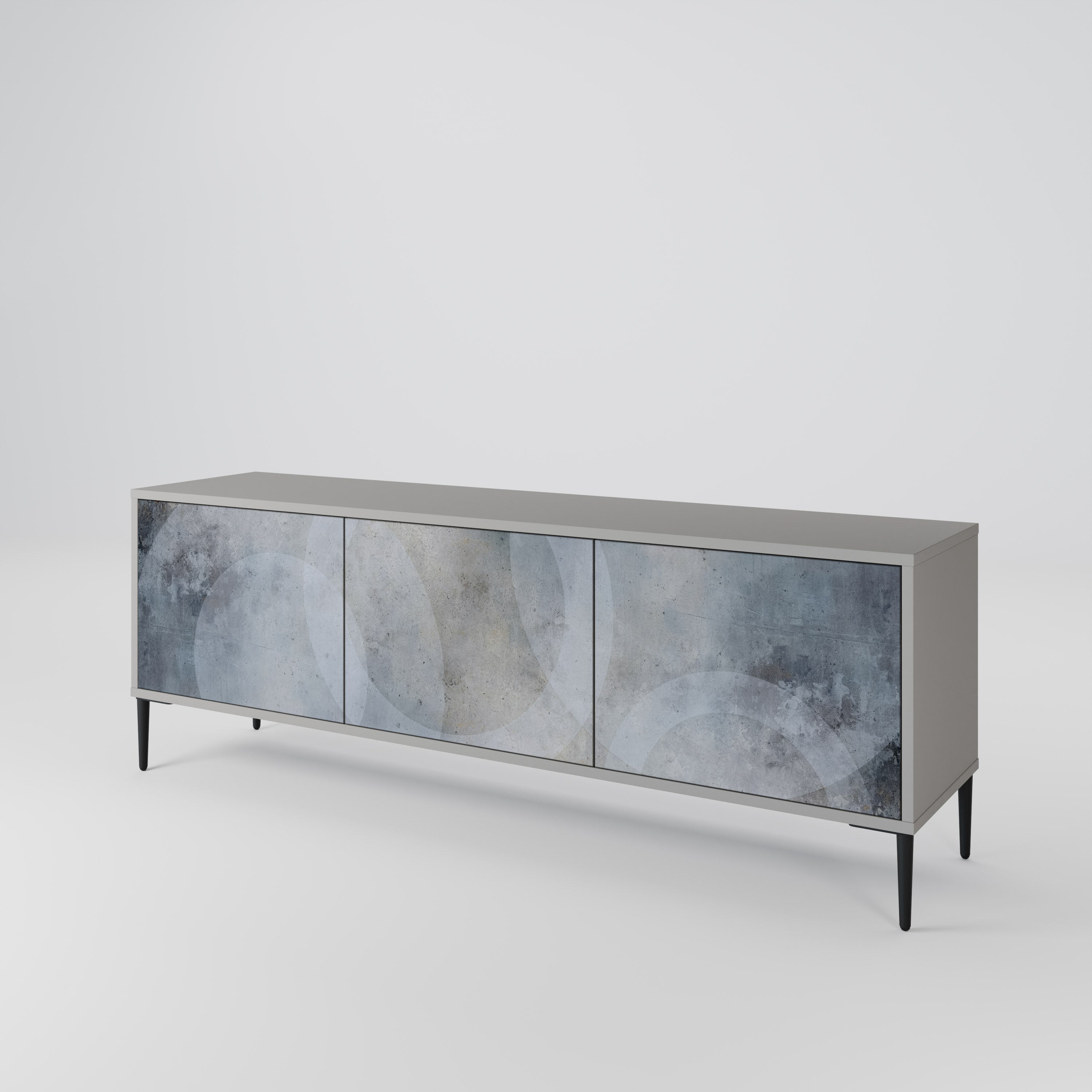 MUTED ARC 3-Door TV Cabinet