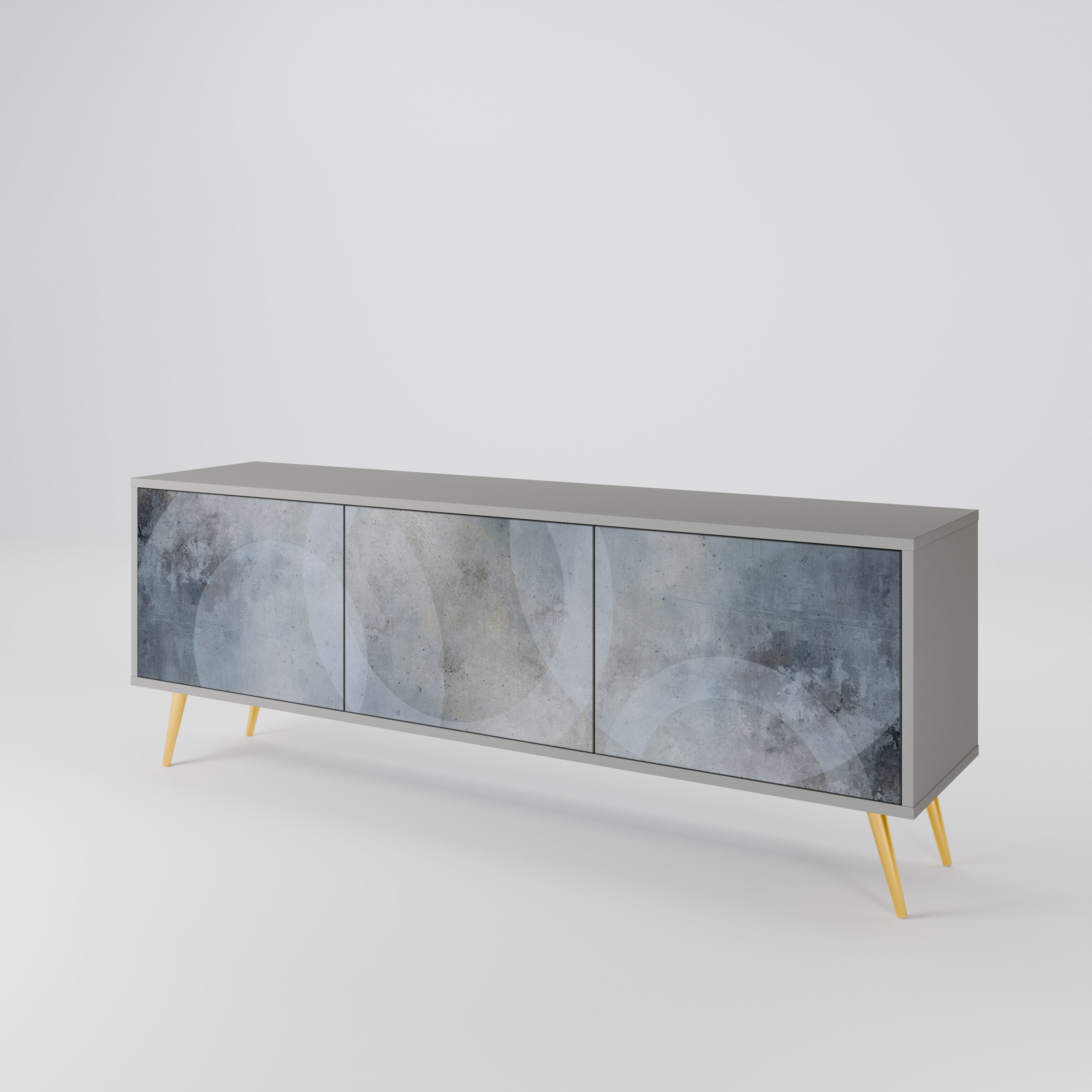 MUTED ARC 3-Door TV Cabinet