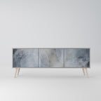 MUTED ARC Móvel de TV com 3 Portas em Acabamento Cinzento