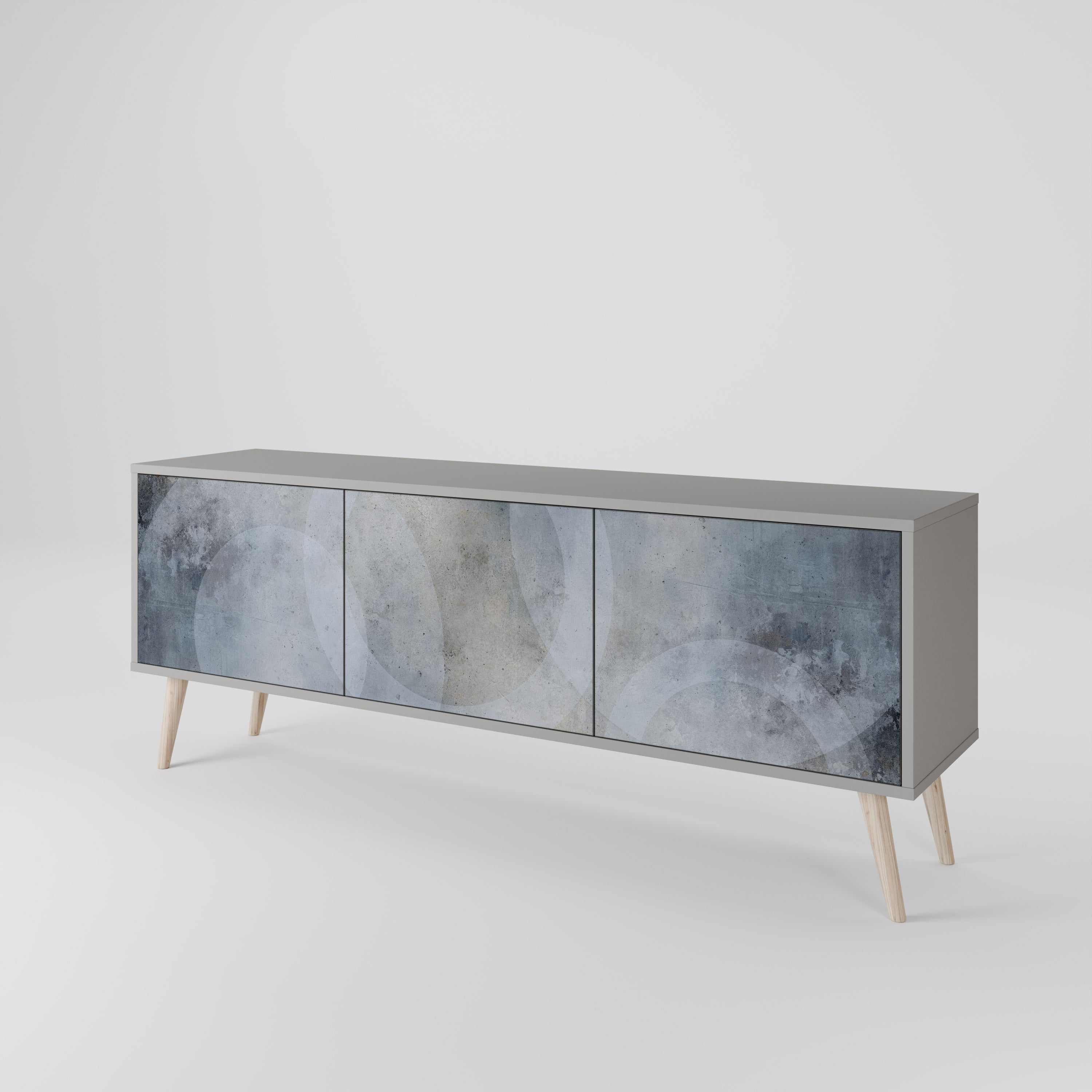 MUTED ARC 3-Door TV Cabinet
