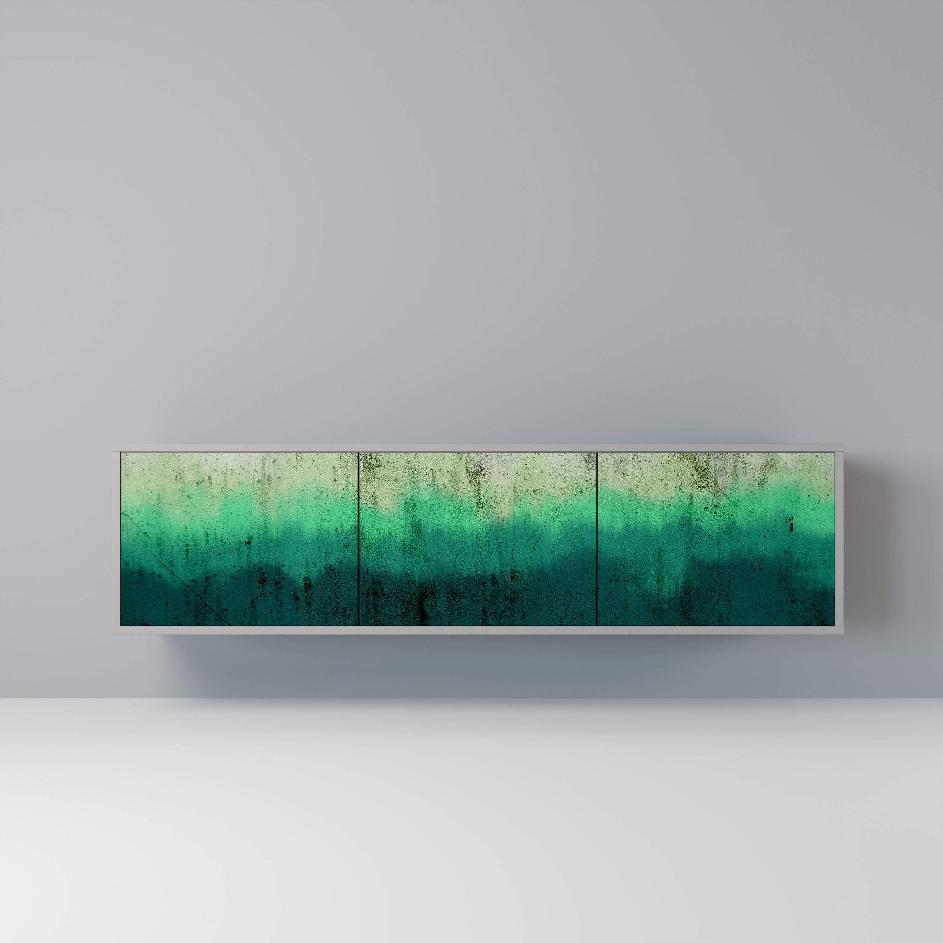 NORTHERN LIGHTS Móvel de TV com 3 Portas em Acabamento Cinzento