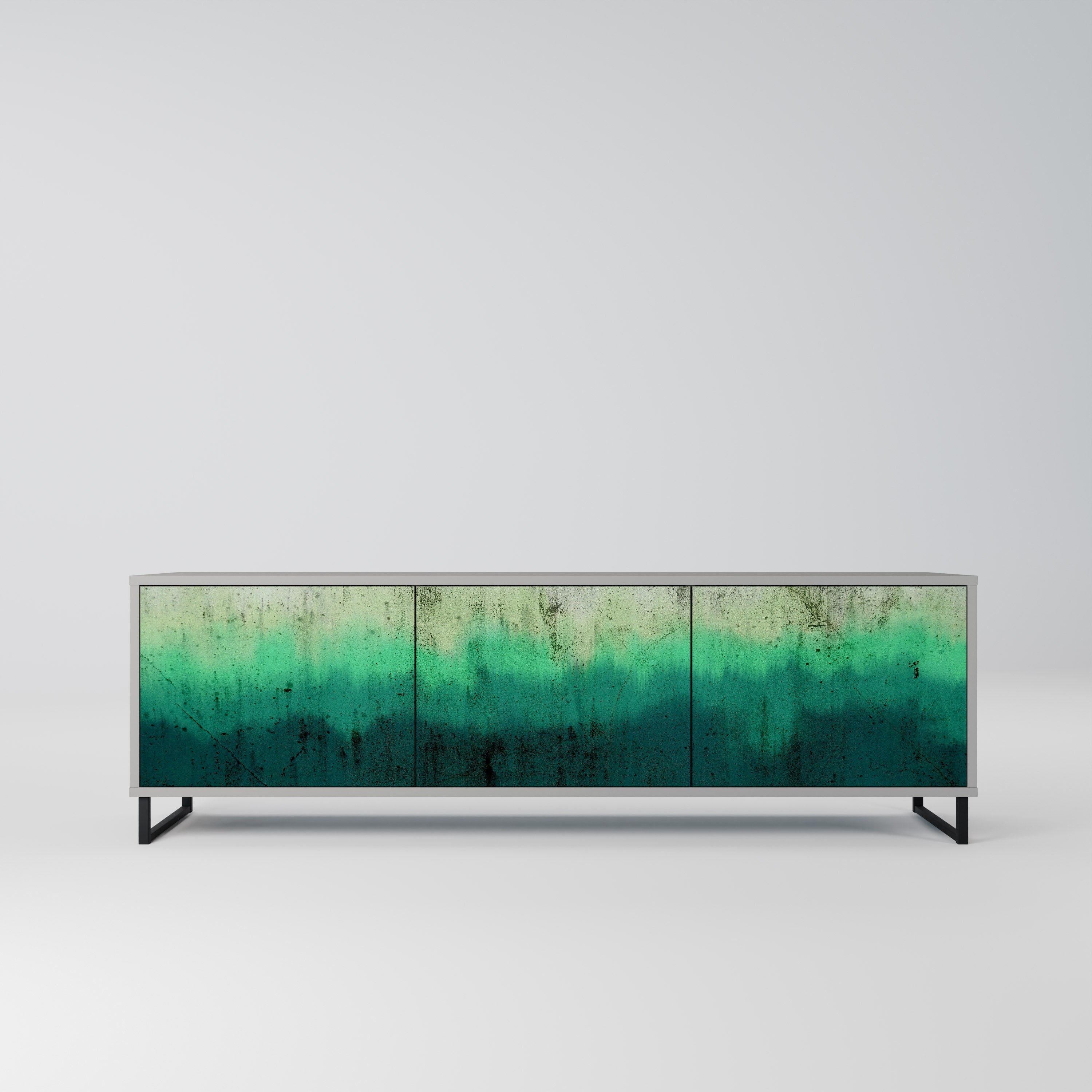 NORTHERN LIGHTS Móvel de TV com 3 Portas em Acabamento Cinzento