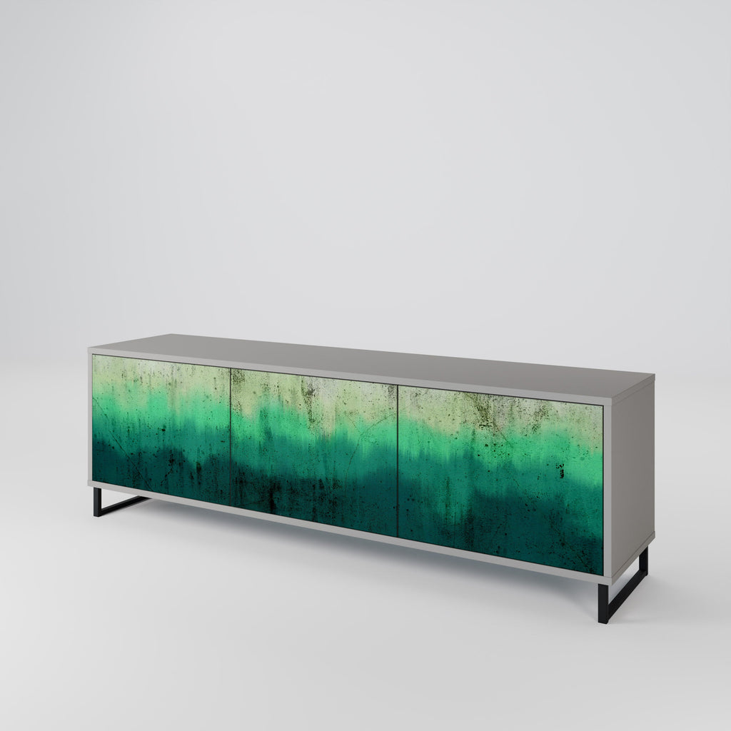 NORTHERN LIGHTS Móvel de TV com 3 Portas em Acabamento Cinzento