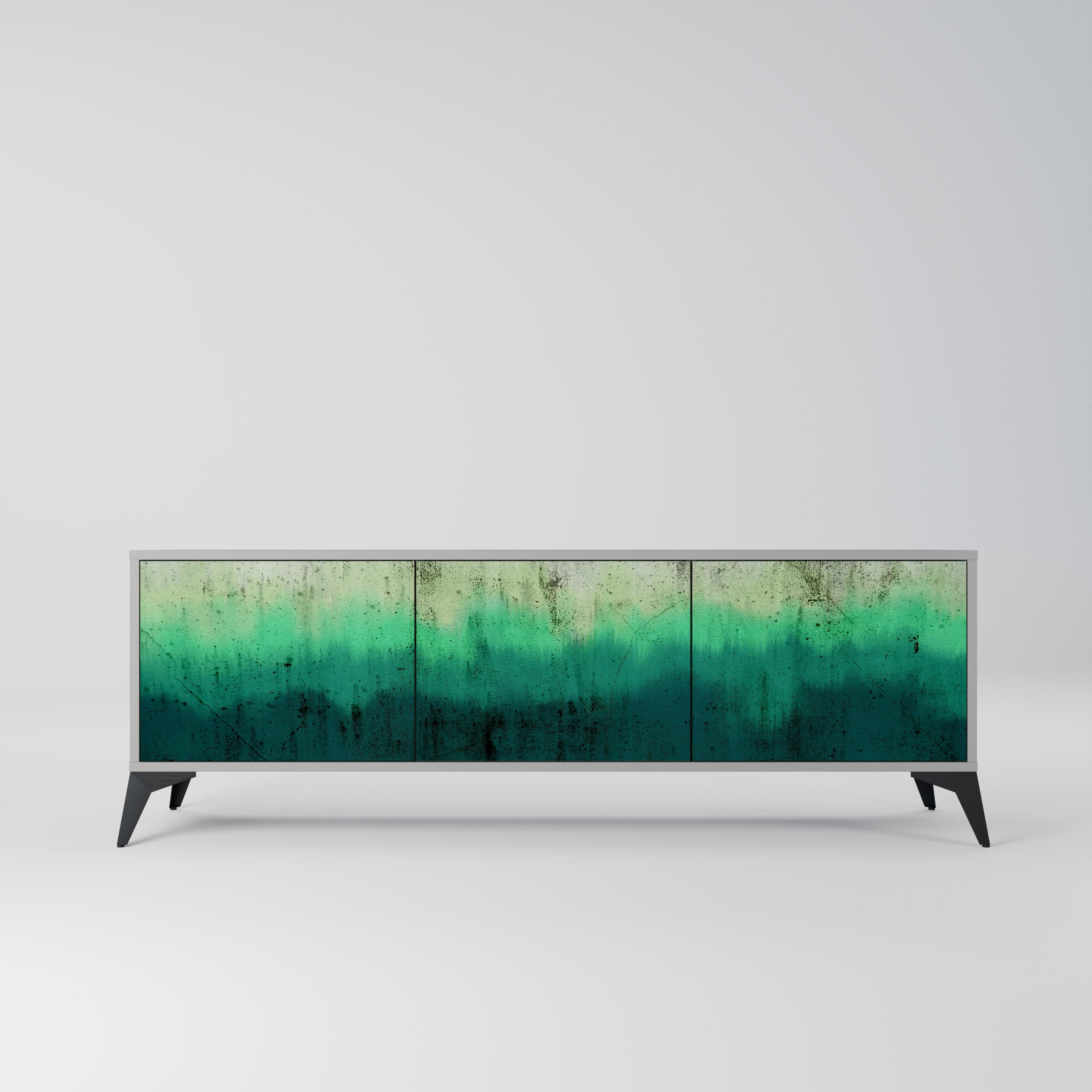 NORTHERN LIGHTS Móvel de TV com 3 Portas em Acabamento Cinzento