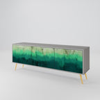 NORTHERN LIGHTS Móvel de TV com 3 Portas em Acabamento Cinzento