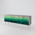 NORTHERN LIGHTS Móvel de TV com 3 Portas em Acabamento Cinzento