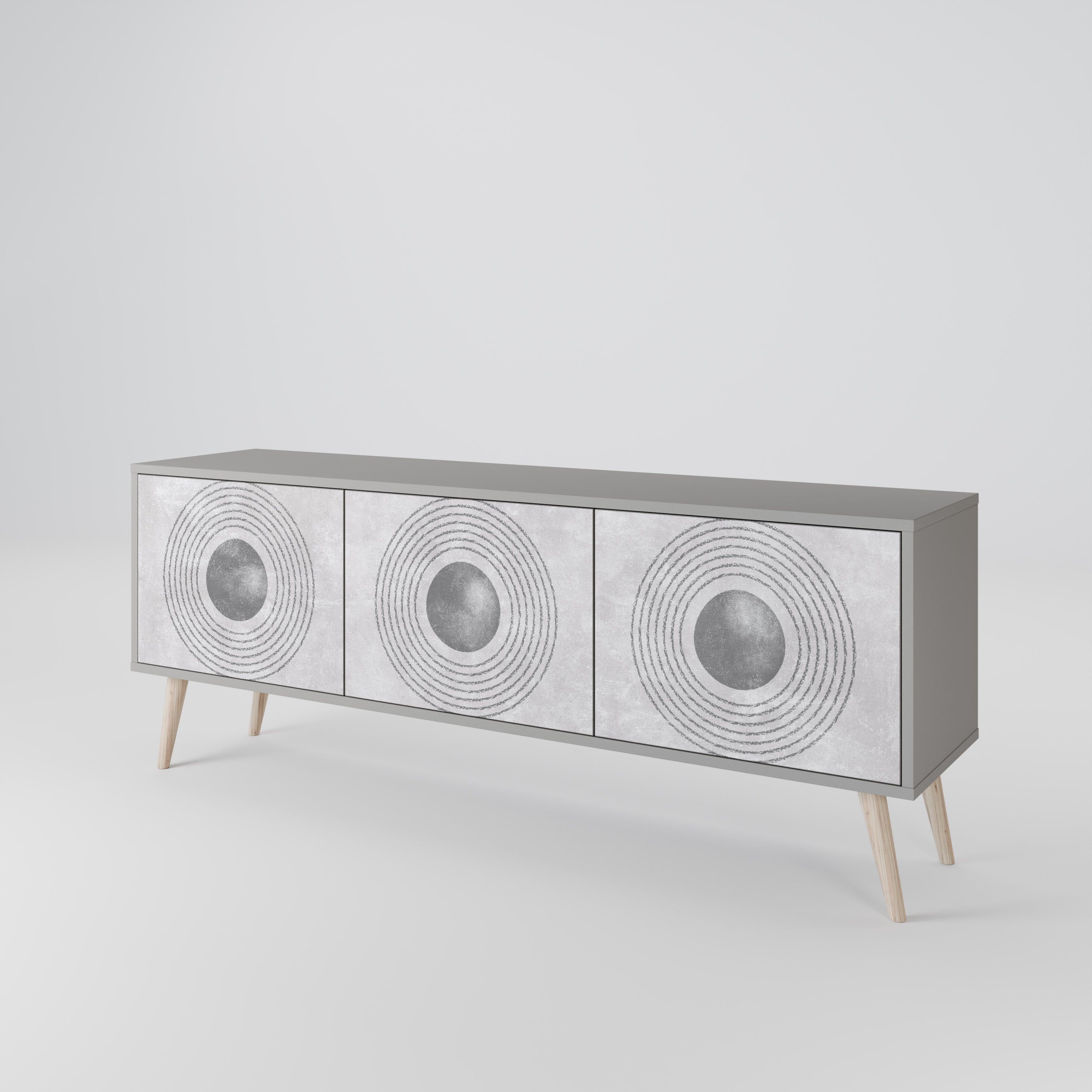 SOLID CIRCLES 3-Door TV Cabinet