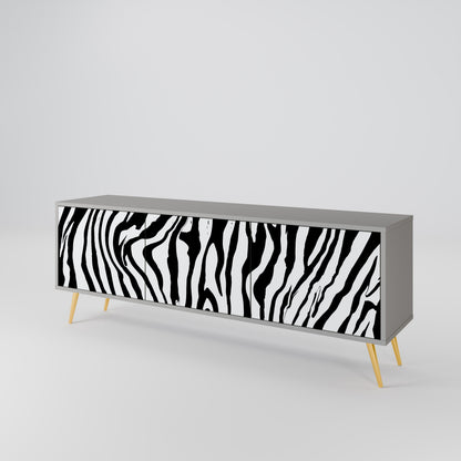 SPLENDID ZEBRA Móvel de TV de 3 Portas