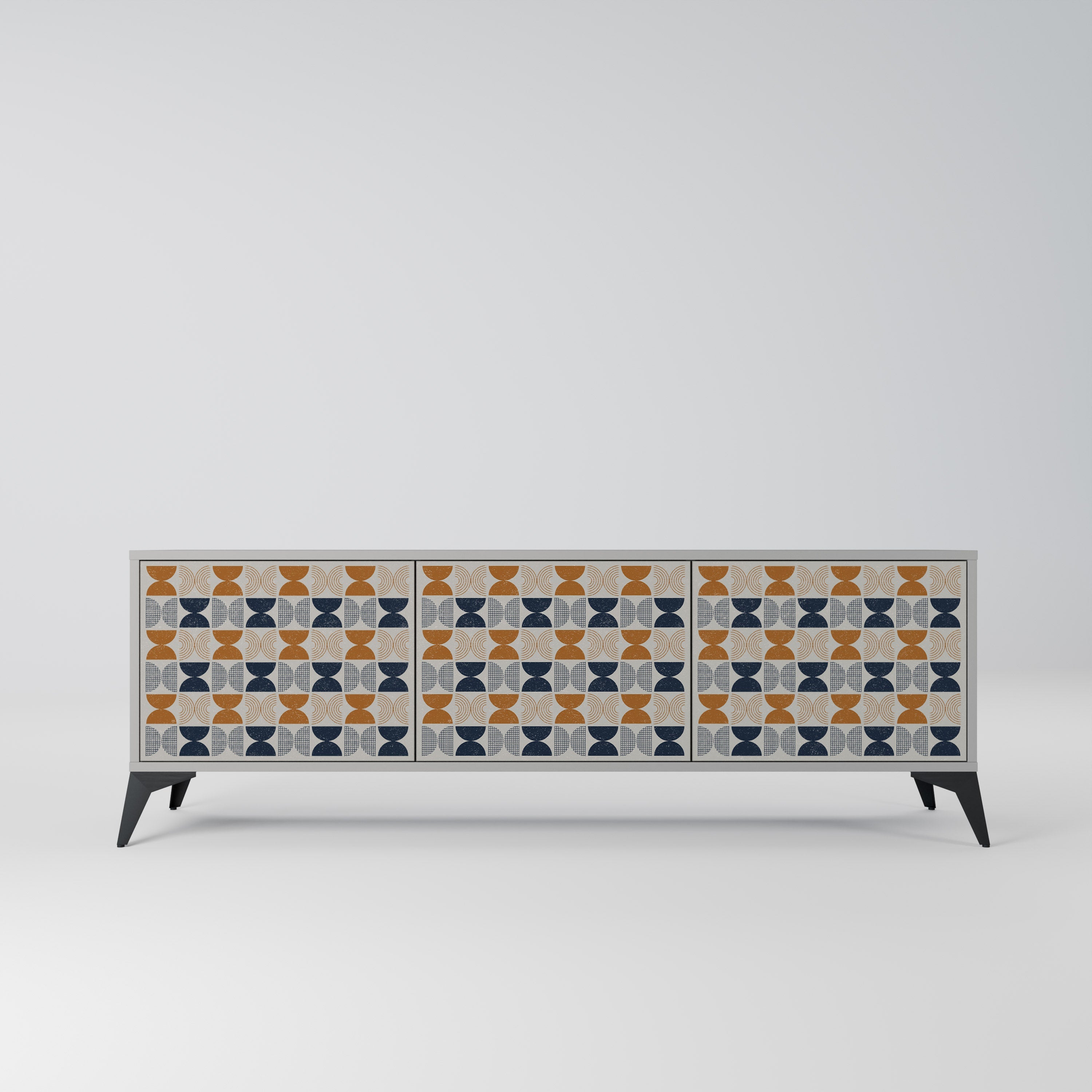 REFLECTION RANGE Móvel de TV com 3 Portas em Acabamento Cinzento