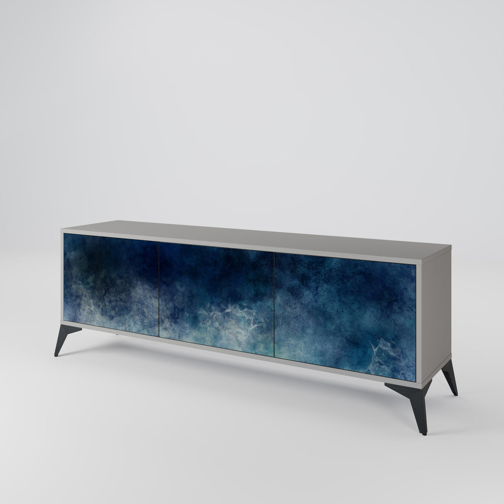 CELESTIAL FALL Móvel de TV com 3 Portas em Acabamento Cinzento