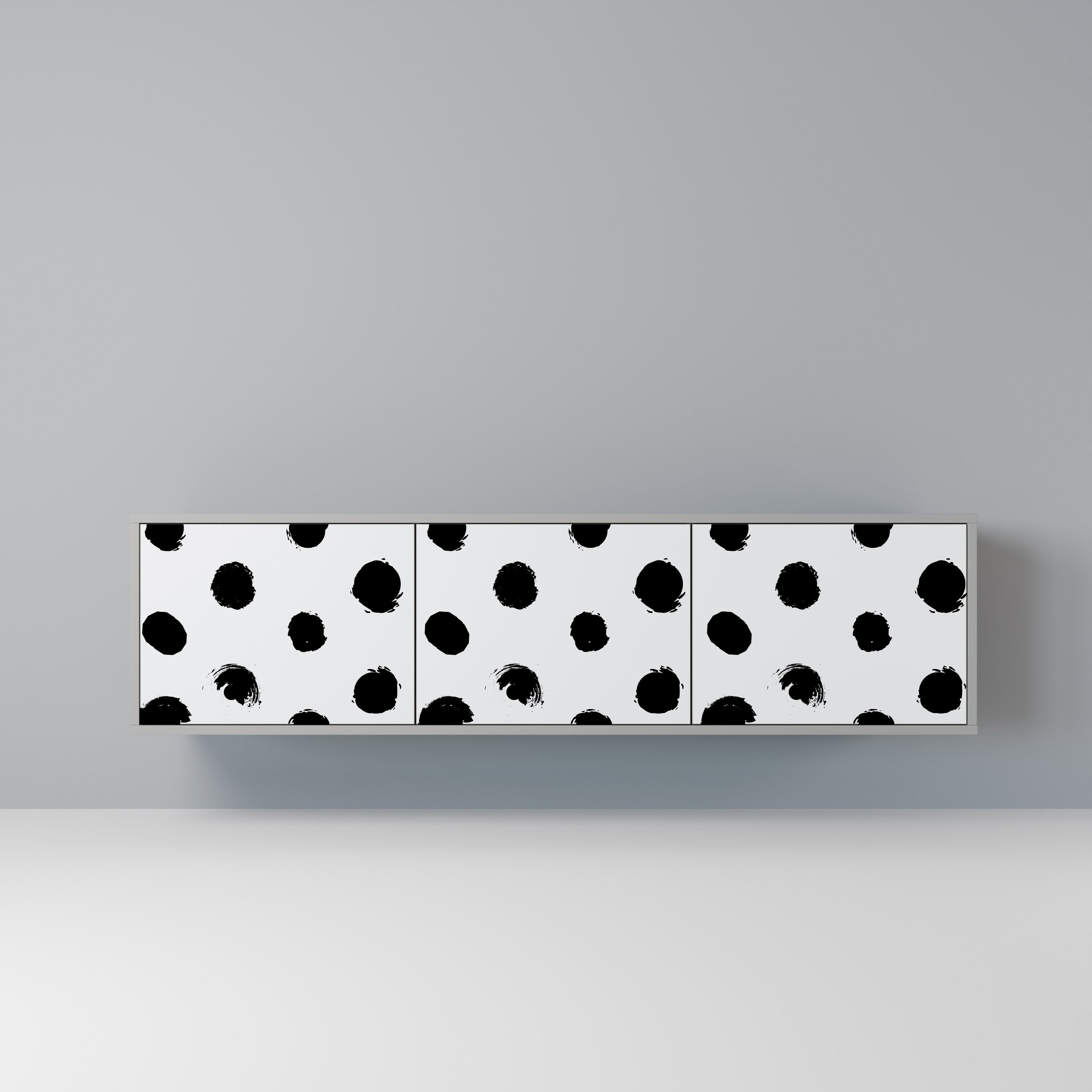 SLIPPING MINUTES Móvel de TV com 3 Portas em Acabamento Cinzento