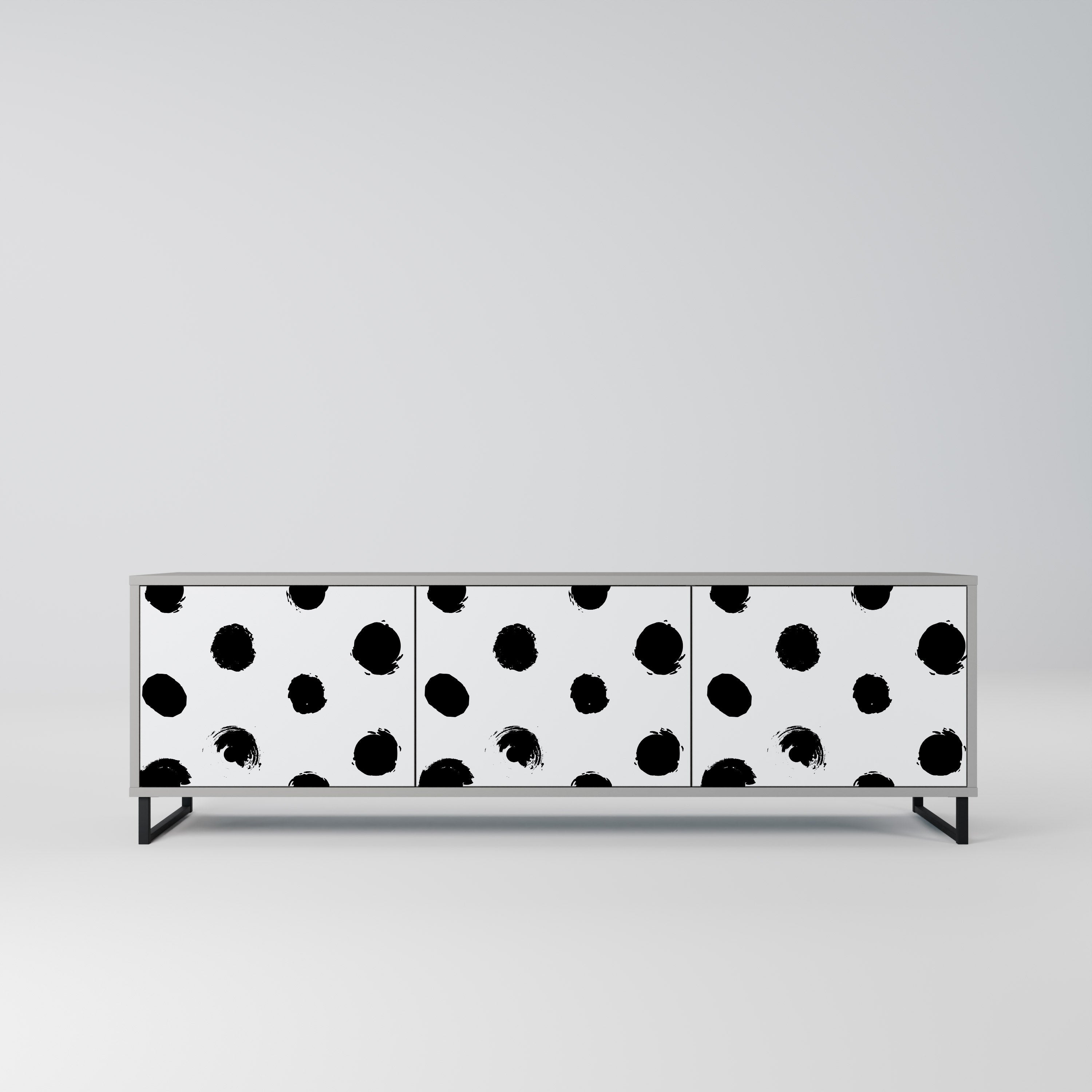 SLIPPING MINUTES Móvel de TV com 3 Portas em Acabamento Cinzento