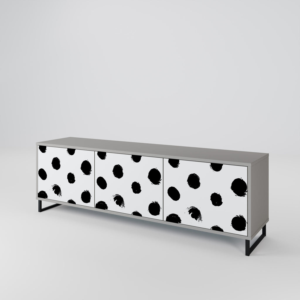 SLIPPING MINUTES Móvel de TV com 3 Portas em Acabamento Cinzento