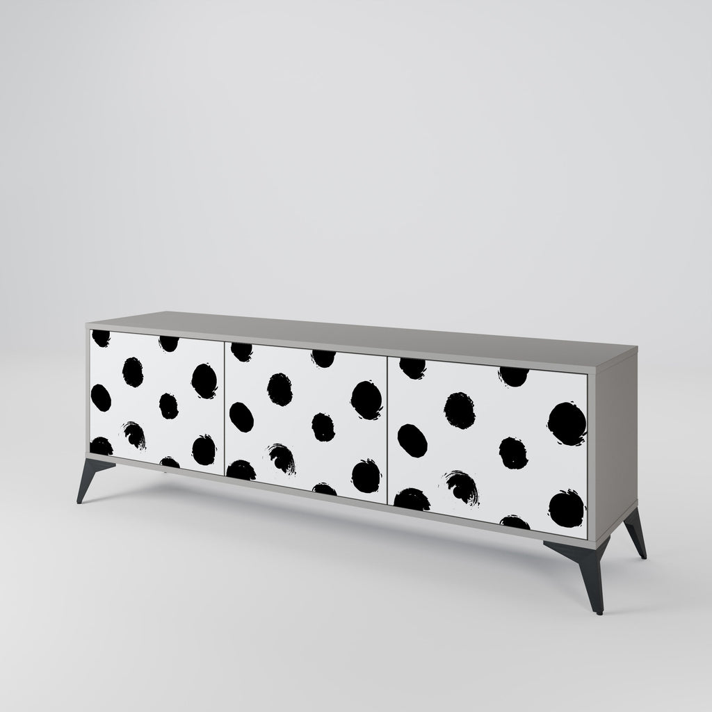 SLIPPING MINUTES Móvel de TV com 3 Portas em Acabamento Cinzento